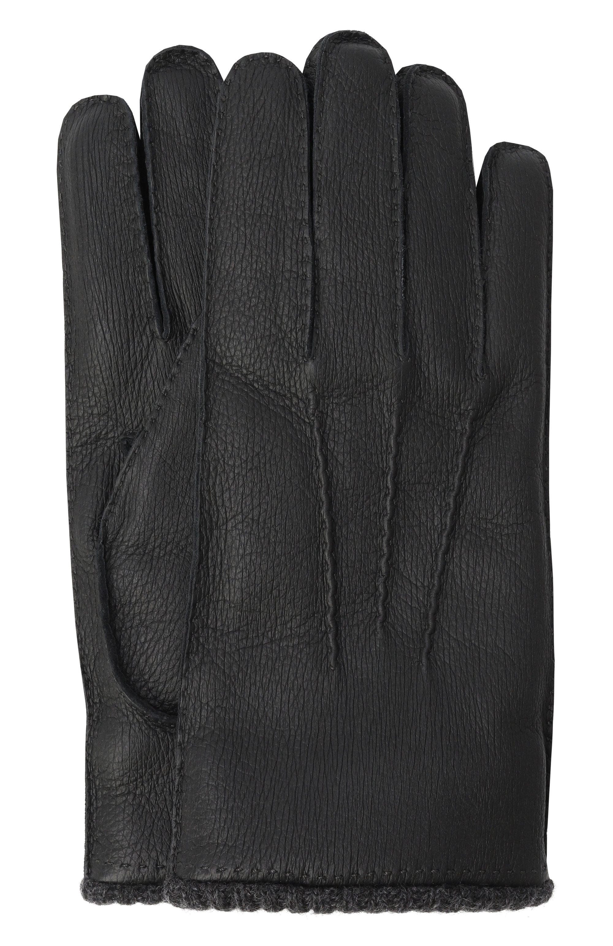 Кожаные перчатки ZILLI черного цвета по цене 85800 руб., арт. GL0010M1945V00000, фото 1 Кожаные перчатки ZILLI, арт. GL0010M1945V00000, фото 1