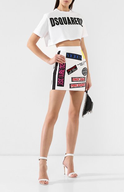 Хлопковая юбка DSQUARED2, арт. S72MA0720/S49842, фото 2