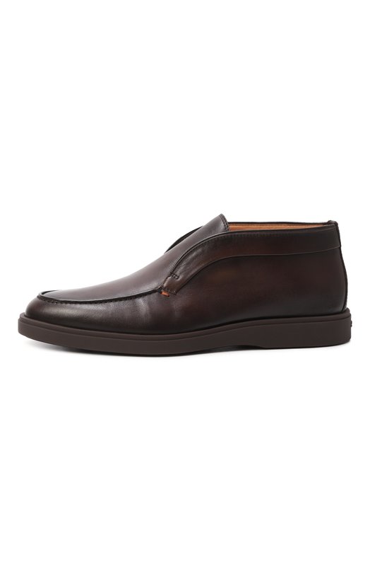 Кожаные ботинки Detroit Santoni MGDG17823DKTGBYP Коричневый  MGDG17823DKTGBYP Фото 4