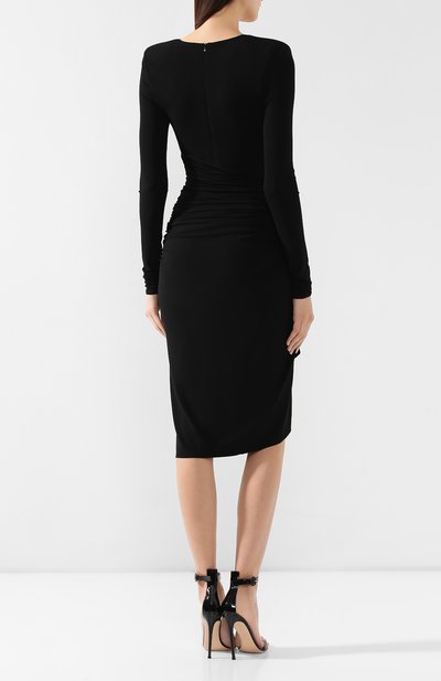 Платье из вискозы ALEXANDRE VAUTHIER черного цвета по цене 121500 руб., арт. 192DR1019 0191-1029, фото 4 Платье из вискозы ALEXANDRE VAUTHIER, арт. 192DR1019 0191-1029, фото 4