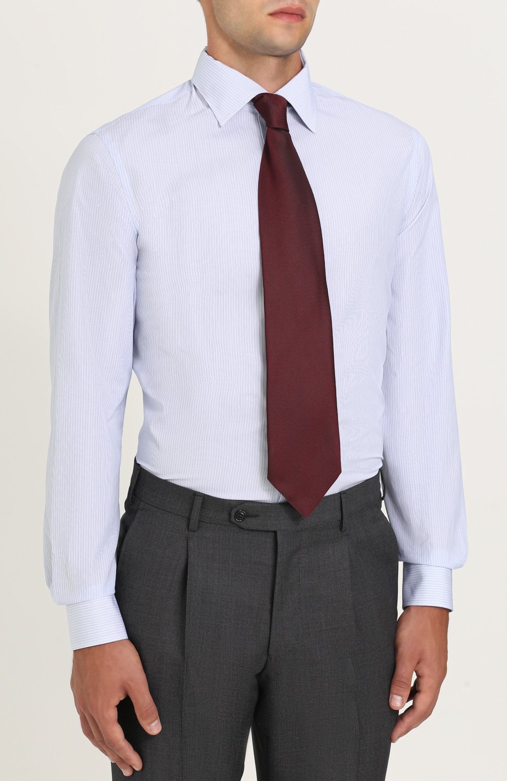 Хлопковая сорочка с воротником кент GIORGIO ARMANI, арт. ZSCMRT/ZS75C, фото 3