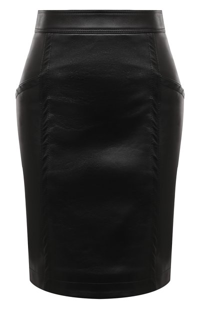 Женская кожаная юбка SAINT LAURENT, арт. 644258/YC2ZZ