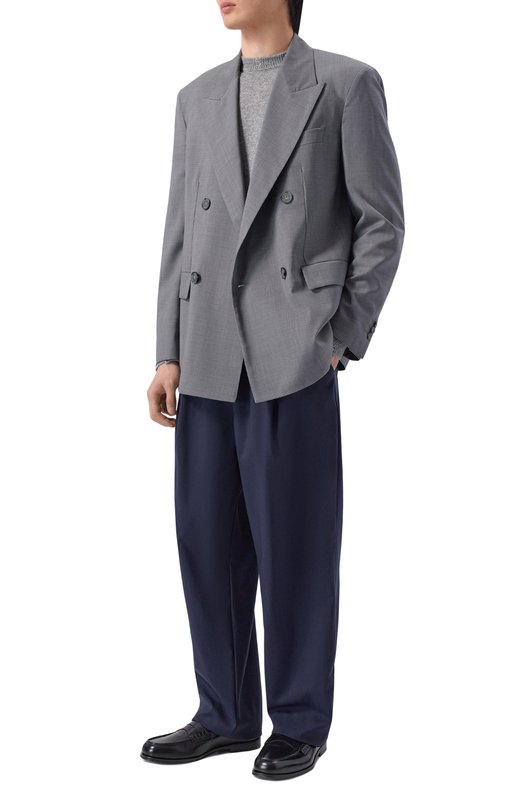 Шерстяные брюки Laneus S6LAMAPA086 Синий  S6LAMAPA086 Фото 2