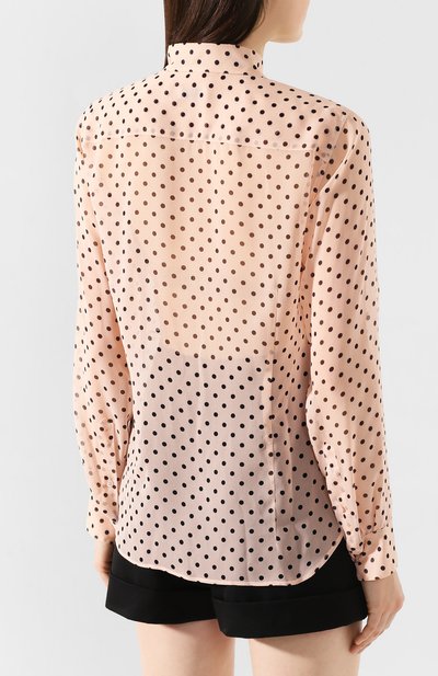 Шелковая блузка DRIES VAN NOTEN розового цвета по цене 79100 руб., арт. 201-30750-9410, фото 4 Шелковая блузка DRIES VAN NOTEN, арт. 201-30750-9410, фото 4