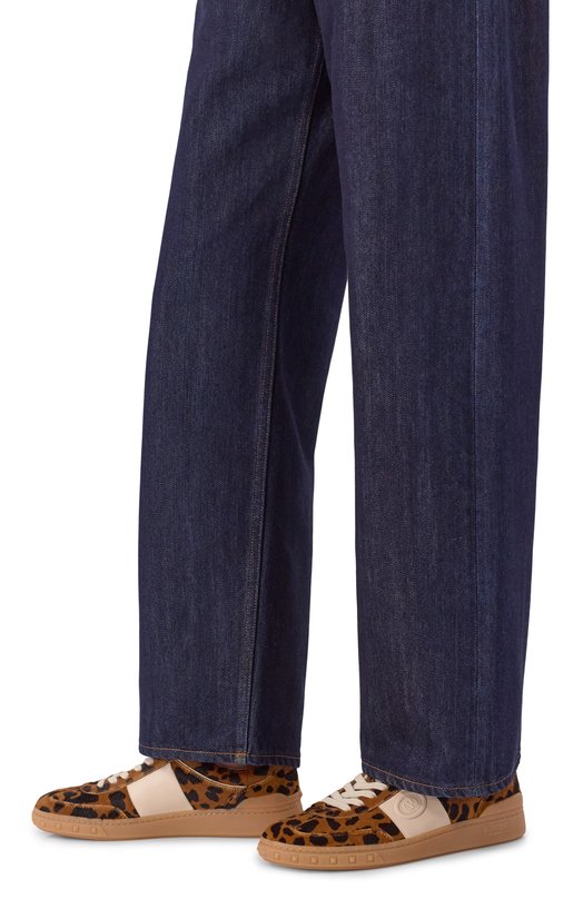 Кожаные кеды Upvillage Valentino 7W0S0IL9/ZQE Леопардовый  7W0S0IL9/ZQE Фото 2