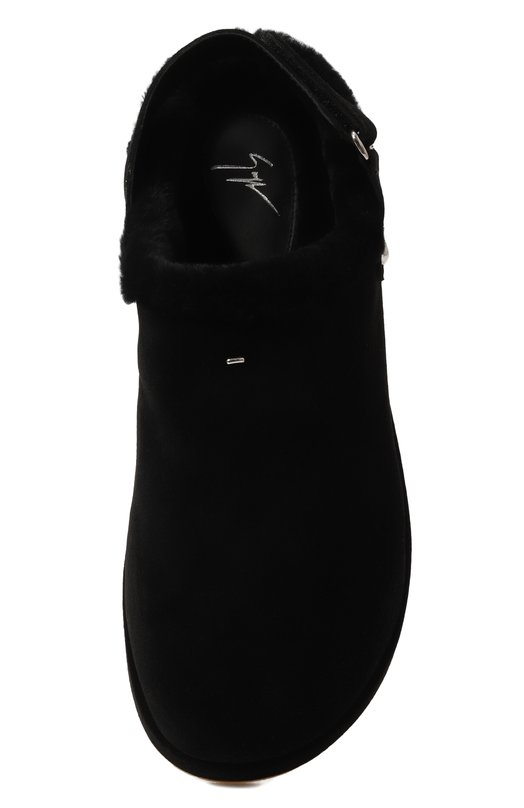 Замшевые сабо Giuseppe Zanotti Design RU40033 Чёрный  RU40033 Фото 6