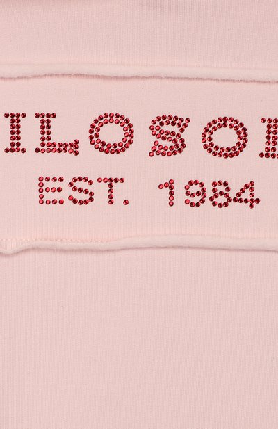 Хлопковое платье с капюшоном PHILOSOPHY DI LORENZO SERAFINI KIDS светло-розового цвета по цене 15900 руб., арт. PJAB30/FE147/UH001/XXS-XS, фото 3 Хлопковое платье с капюшоном PHILOSOPHY DI LORENZO SERAFINI KIDS, арт. PJAB30/FE147/UH001/XXS-XS, фото 3