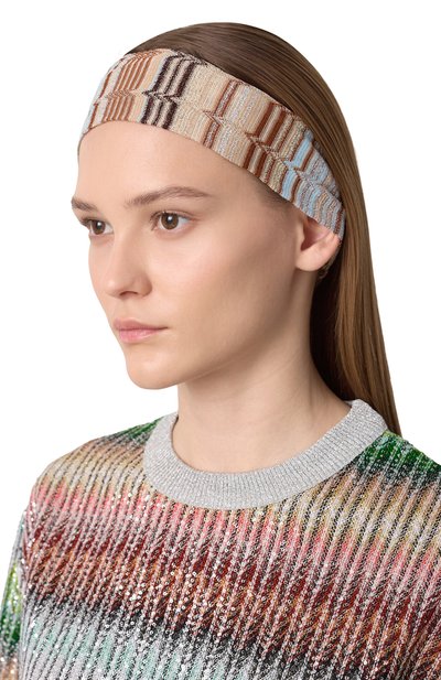 Повязка на голову из вискозы и хлопка MISSONI, арт. FC00VMDA125, фото 2