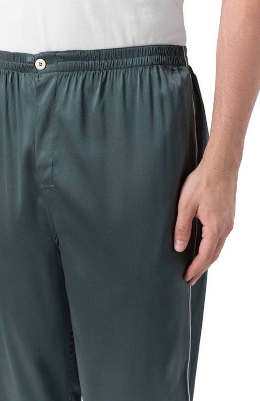 Шелковые домашние брюки Kiton UNWT010K0245H05 Зелёный  UNWT010K0245H05 Фото 5