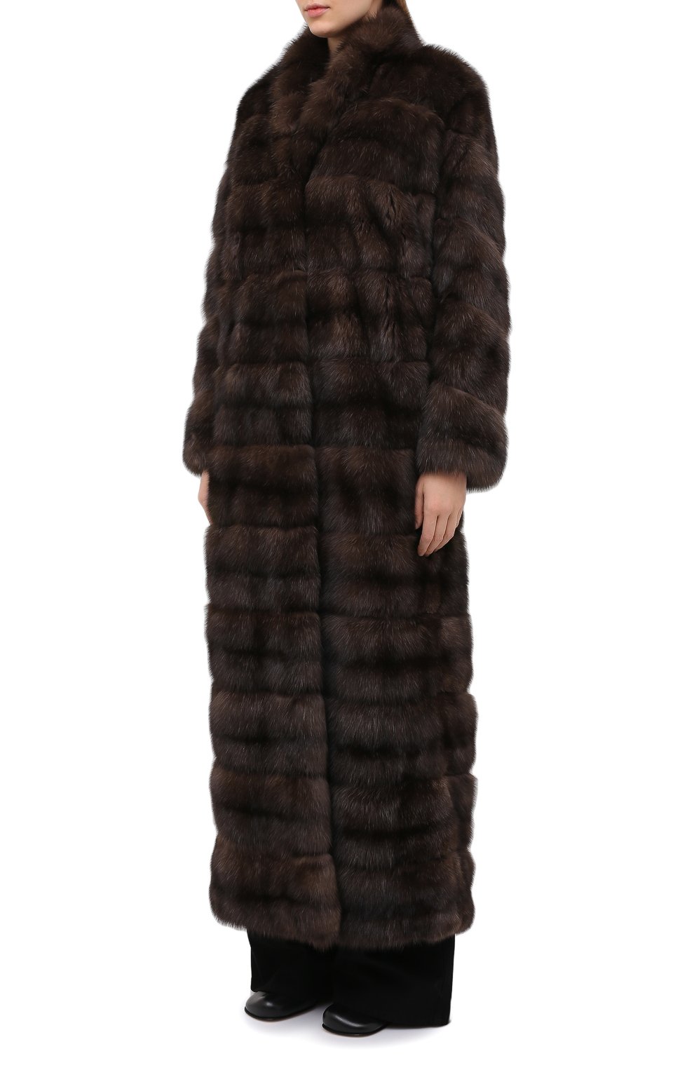 Шуба из меха соболя MANZONI24, арт. 20M816-Z/38-46, фото 4