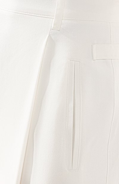 Хлопковые брюки DOLCE & GABBANA белого цвета по цене 67950 руб., арт. FTBI3T/FUFGD, фото 5 Хлопковые брюки DOLCE & GABBANA, арт. FTBI3T/FUFGD, фото 5