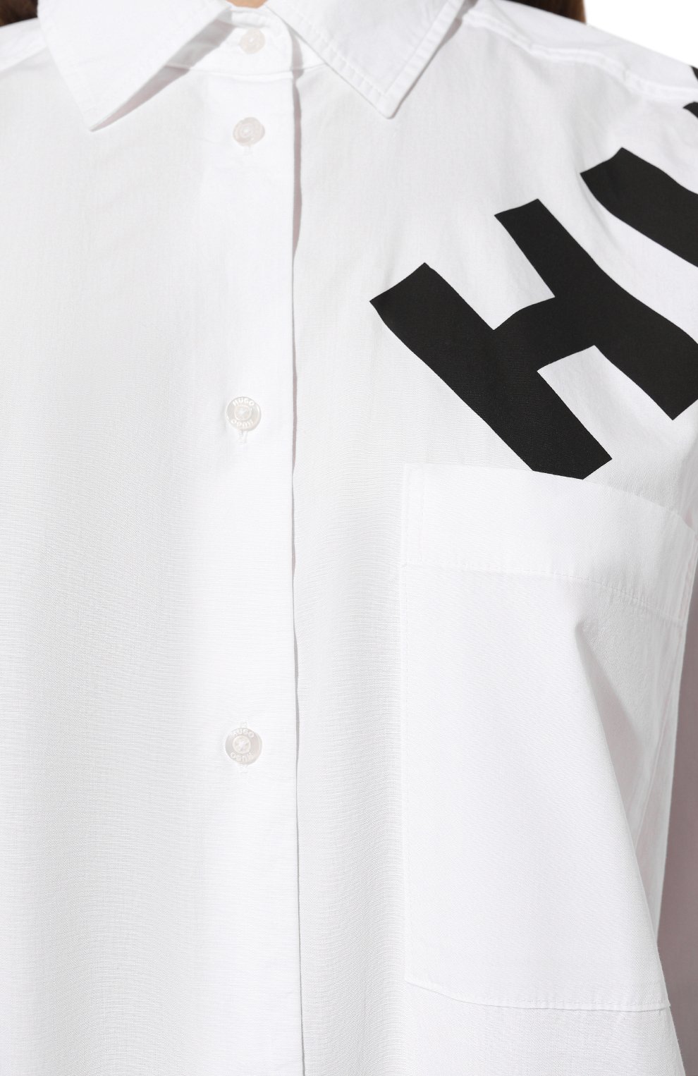 Хлопковая рубашка HUGO, арт. 50496410, фото 5