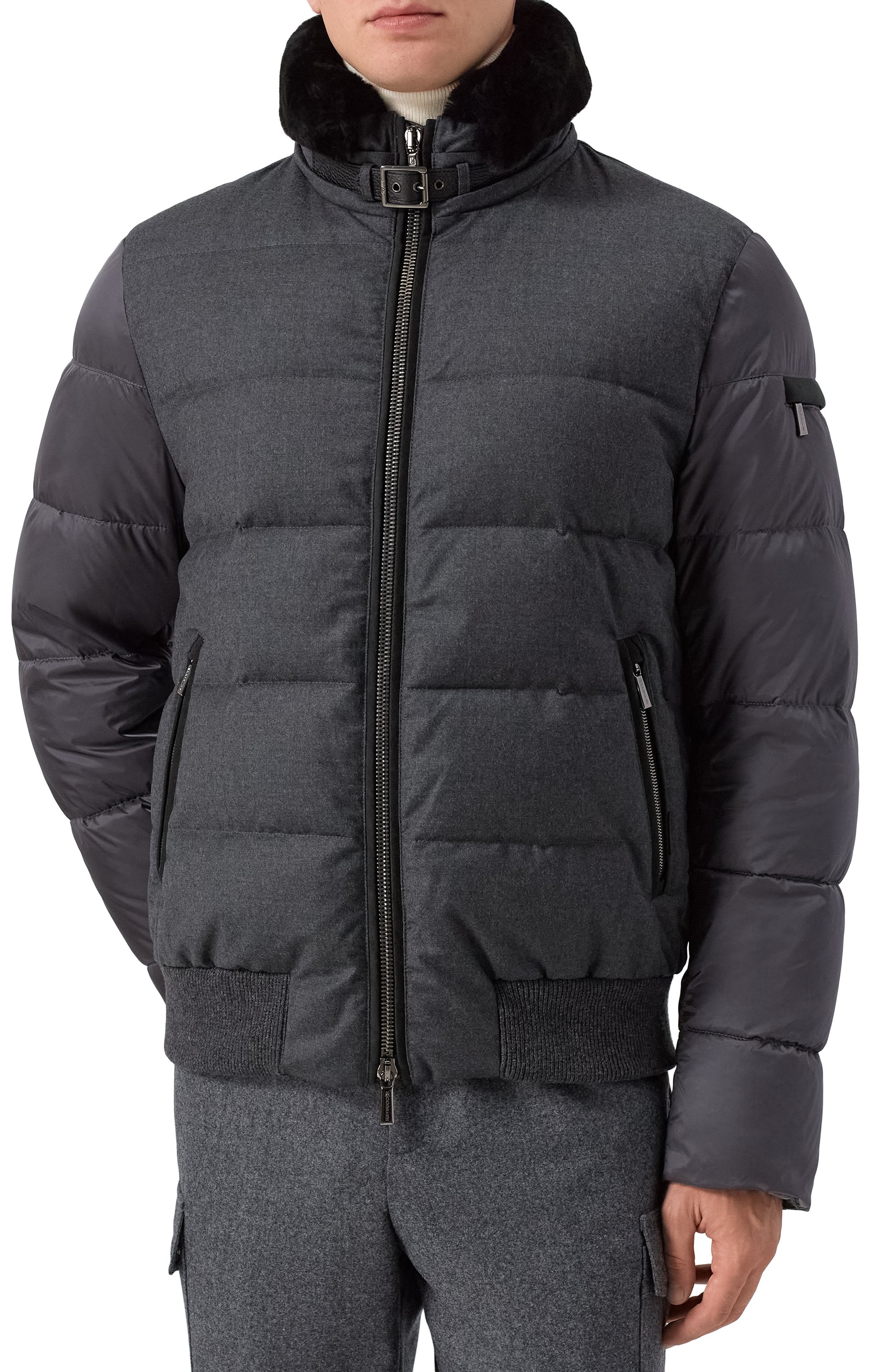 Пуховик wright-shl с воротником из овчины MOORER, арт. WRIGHT/SHL/62-68, фото 6