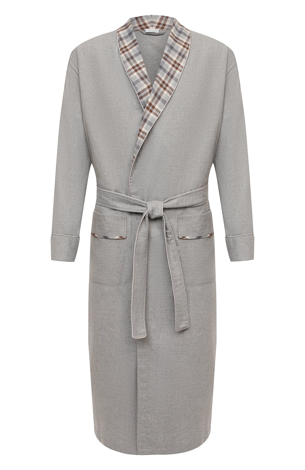Халат из хлопка и шерсти ZIMMERLI, арт. 4600-75143, фото 1