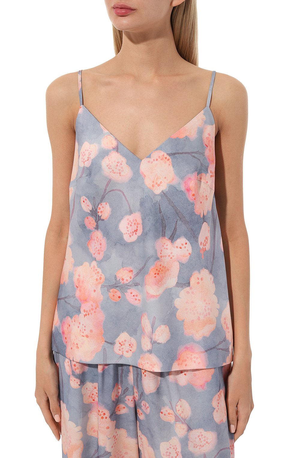 Шелковый топ OLOLOL разноцветного цвета по цене 19000 руб., арт. OLTP002/1010.SK901/S23, фото 3 Шелковый топ OLOLOL, арт. OLTP002/1010.SK901/S23, фото 3