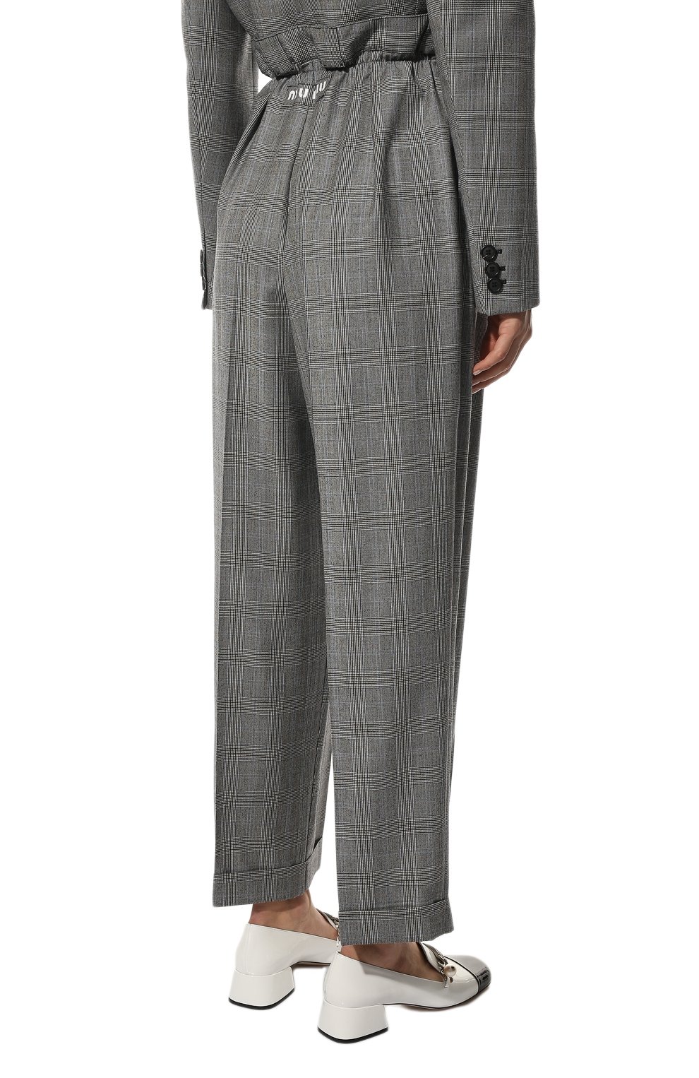 Шерстяные брюки MIU MIU, арт. MP1530-1Z96-F0031, фото 4