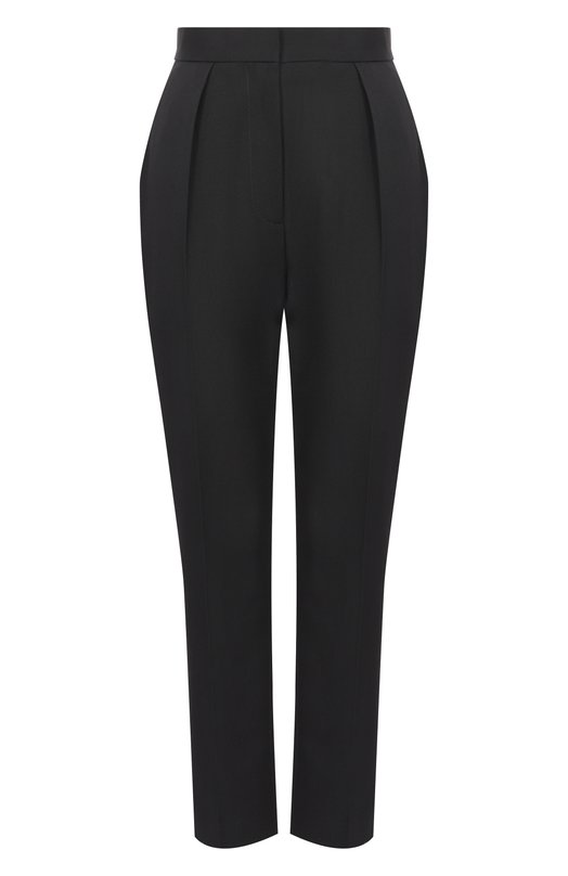 Шерстяные брюки Balmain FF0PN190/WC09 Чёрный FF0PN190/WC09