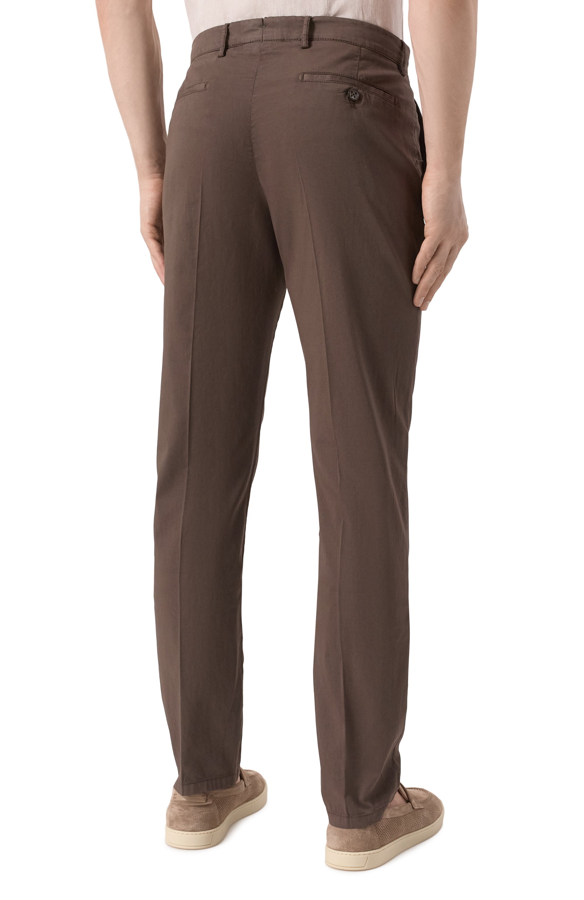 Брюки из хлопка и шелка BERWICH, арт. VULCAN0195 GD/DV0955X, фото 4