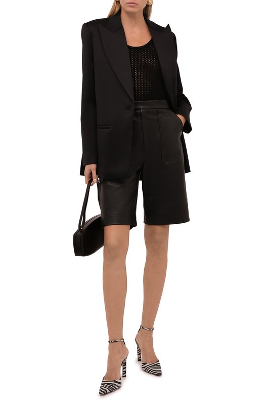 

Шелковый топ Ralph Lauren, Чёрный