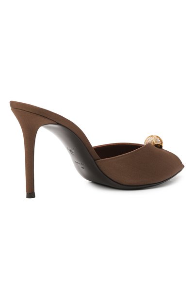 Текстильные мюли intriigo cocktail 90 GIUSEPPE ZANOTTI DESIGN, арт. E600031/GR0S, фото 5