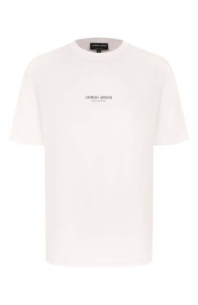Мужская хлопковая футболка GIORGIO ARMANI, арт. GM001085/TE10629