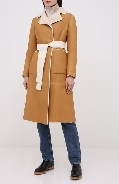 Дубленка BLANCHA коричневого цвета по цене 225000 руб., арт. 20099/301/33/IV0RY/CAMEL, фото 3 Дубленка BLANCHA, арт. 20099/301/33/IV0RY/CAMEL, фото 3