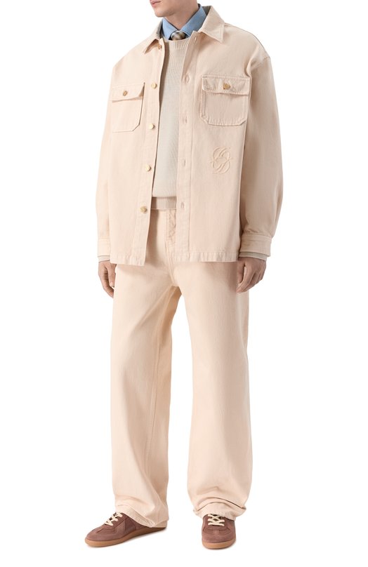 Джинсовая рубашка Drole De Monsieur J-JT269-C0243-SD Бежевый  J-JT269-C0243-SD Фото 2