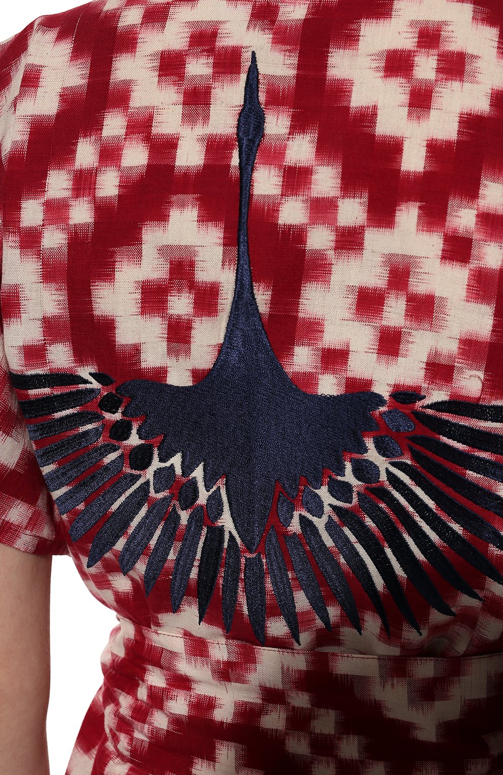 Хлопковое кимоно KLEED LOUNGEWEAR, арт. M0MBASA RED KIM0N0, фото 6