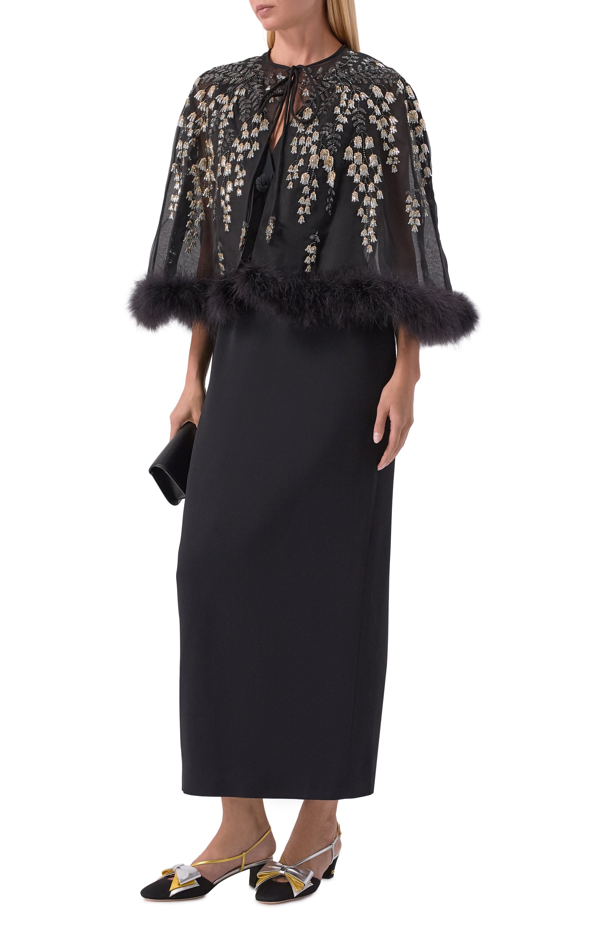 Шелковая накидка VALENTINO, арт. 8B3CG4N6/1C8, фото 2