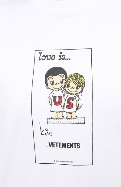 Хлопковая футболка VETEMENTS, а рт. UAH21TR686 1600/W, фото 5