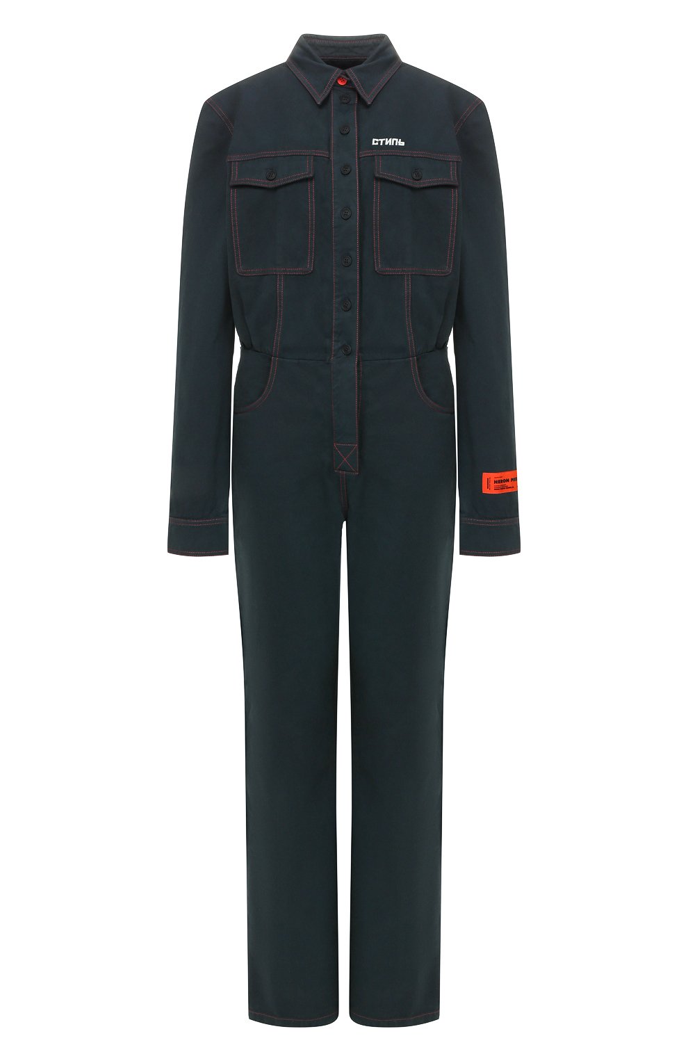 Хлопковый комбинезон HERON PRESTON хаки цвета по цене 74750 руб., арт. HWDC002E197940080488, фото 1 Хлопковый комбинезон HERON PRESTON, арт. HWDC002E197940080488, фото 1