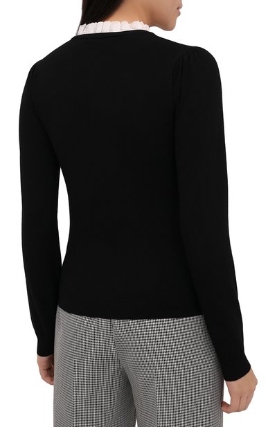 Свитер REDVALENTINO черного цвета по цене 35250 руб., арт. UR0KC02S/5FM, фото 4 Свитер REDVALENTINO, арт. UR0KC02S/5FM, фото 4