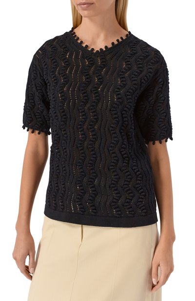 Хлопковый топ JIL SANDER, арт. J02GC0145/J15476, фото 3