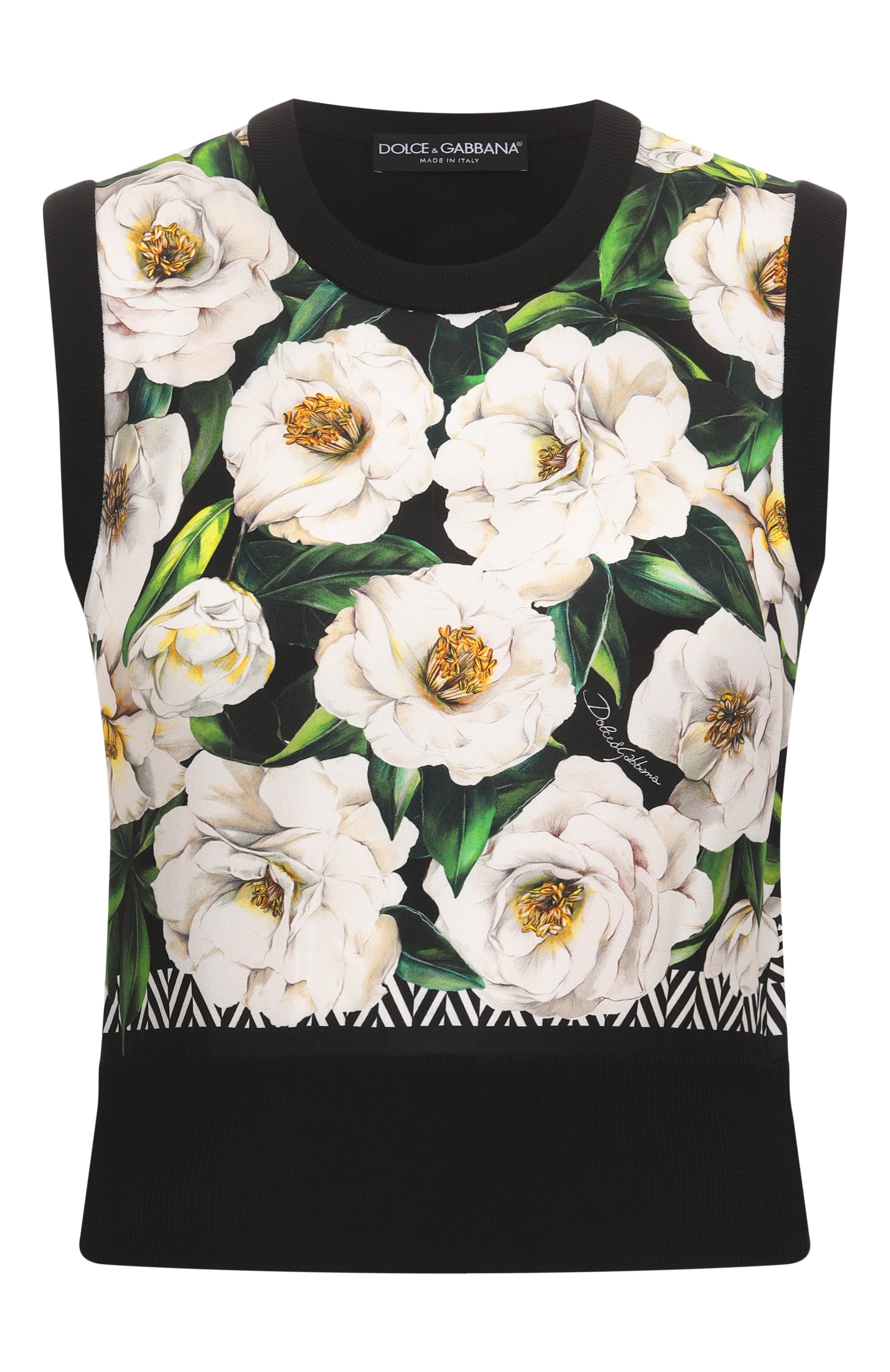 Шелковый топ DOLCE & GABBANA, арт. FXT43T/JBSK9, фото 1