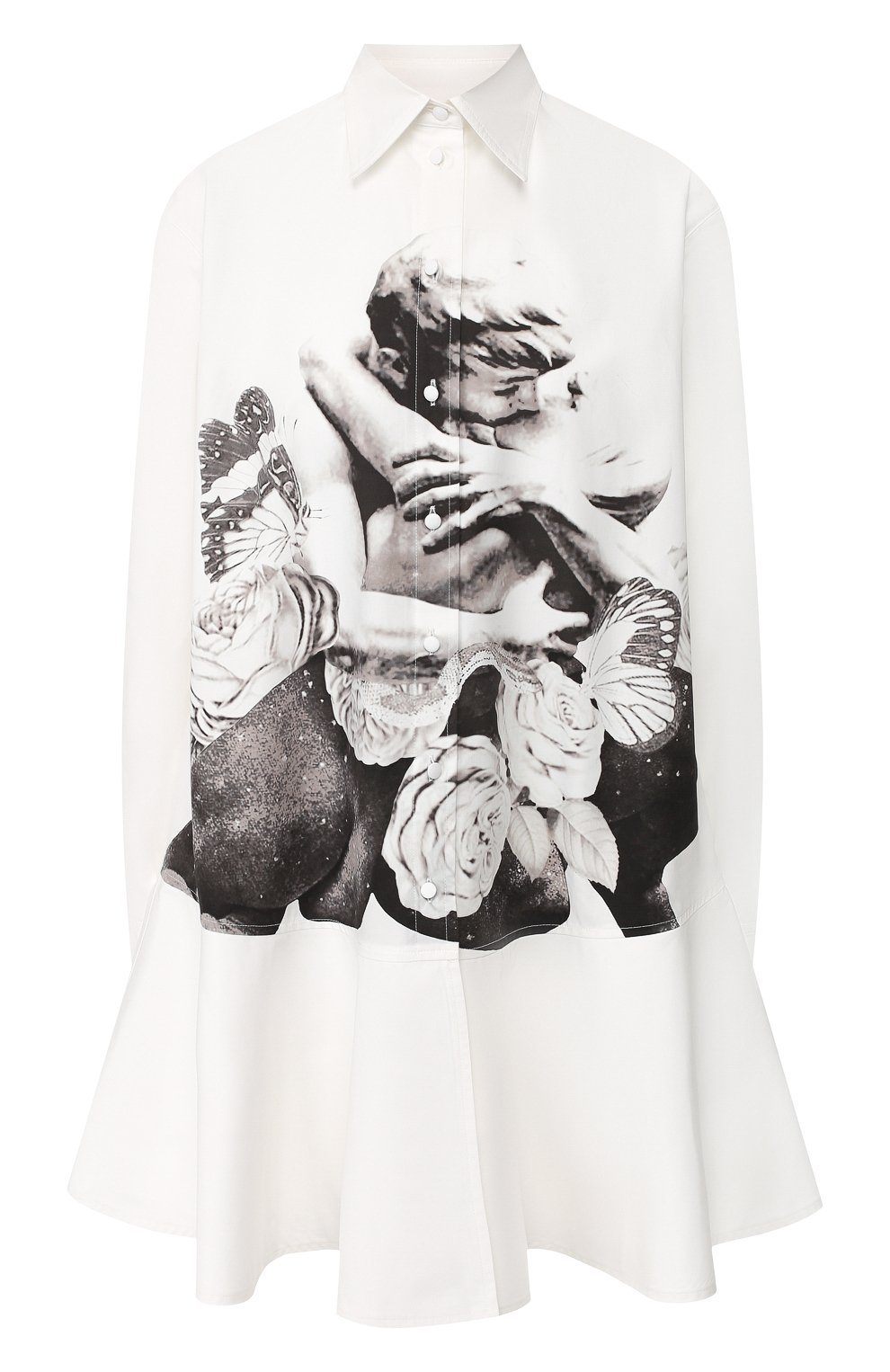 Хлопковое платье VALENTINO белого цвета по цене 225000 руб., арт. SB0VAPN552G, фото 1 Хлопковое платье VALENTINO, арт. SB0VAPN552G, фото 1