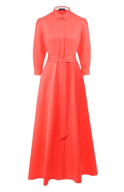 Женское платье из смеси хлопка и льна KITON, арт. D49359H07262