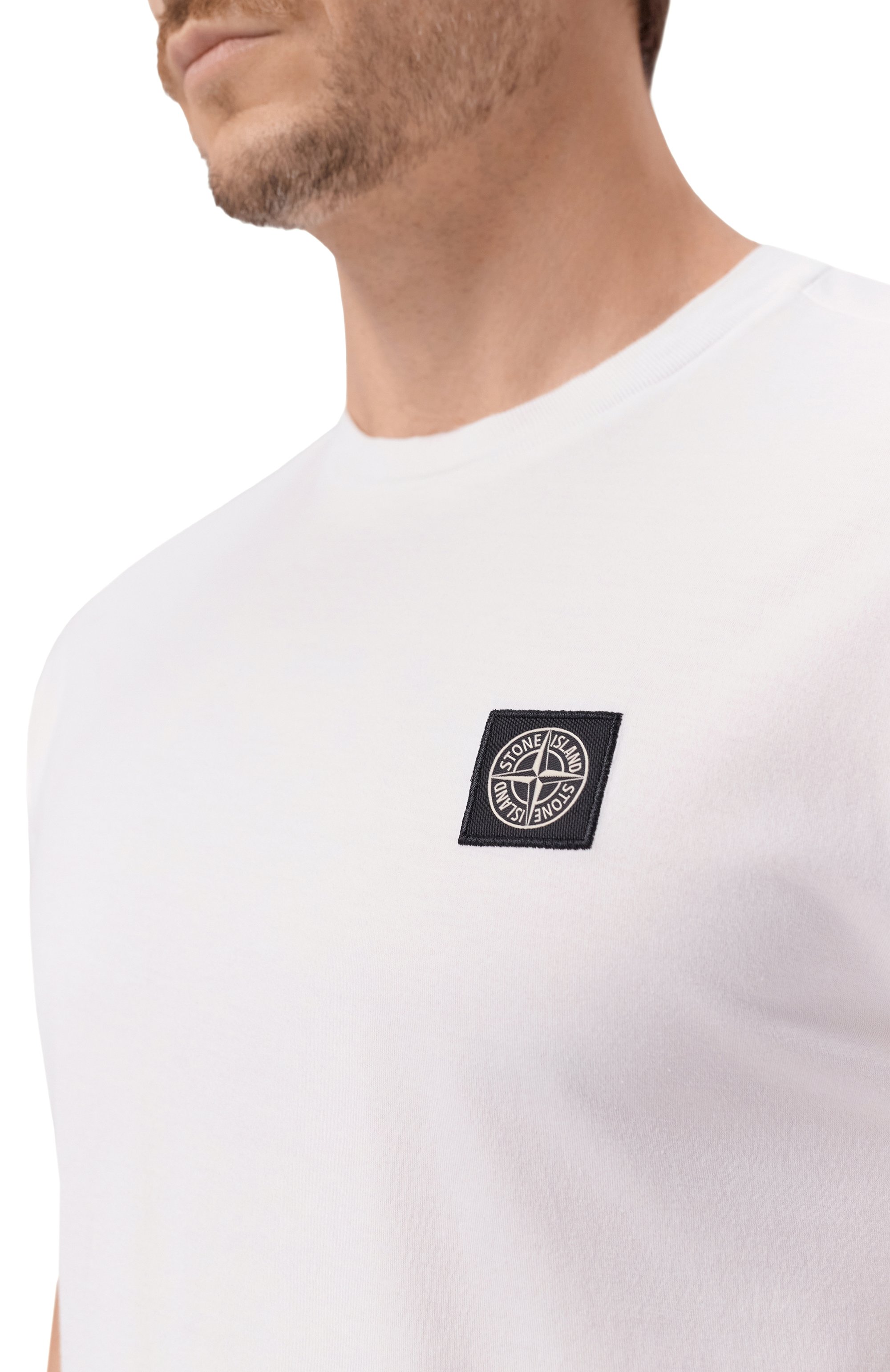 Хлопковая футболка STONE ISLAND, арт. L1S152100027/S0013, фото 5