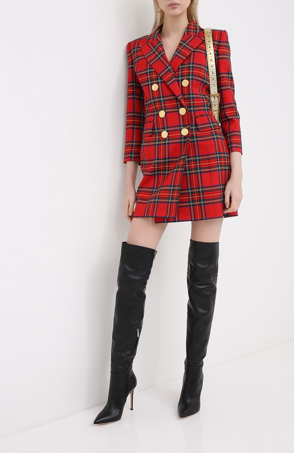 Шерстяное платье BALMAIN, арт. UF16222/W085, фото 2