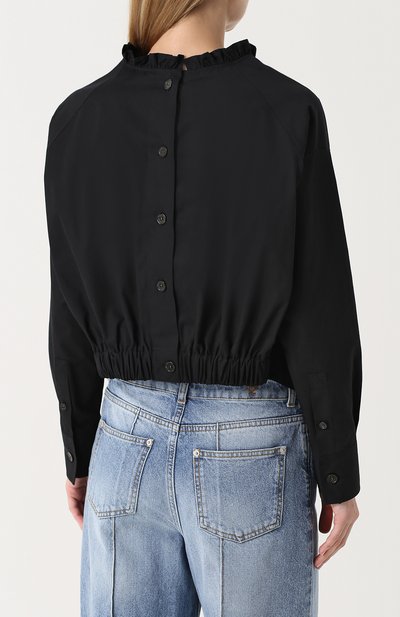 Хлопковый топ с воротником-стойкой ATLANTIQUE ASCOLI, арт. 6-0BV7-8-P0P05, фото 4