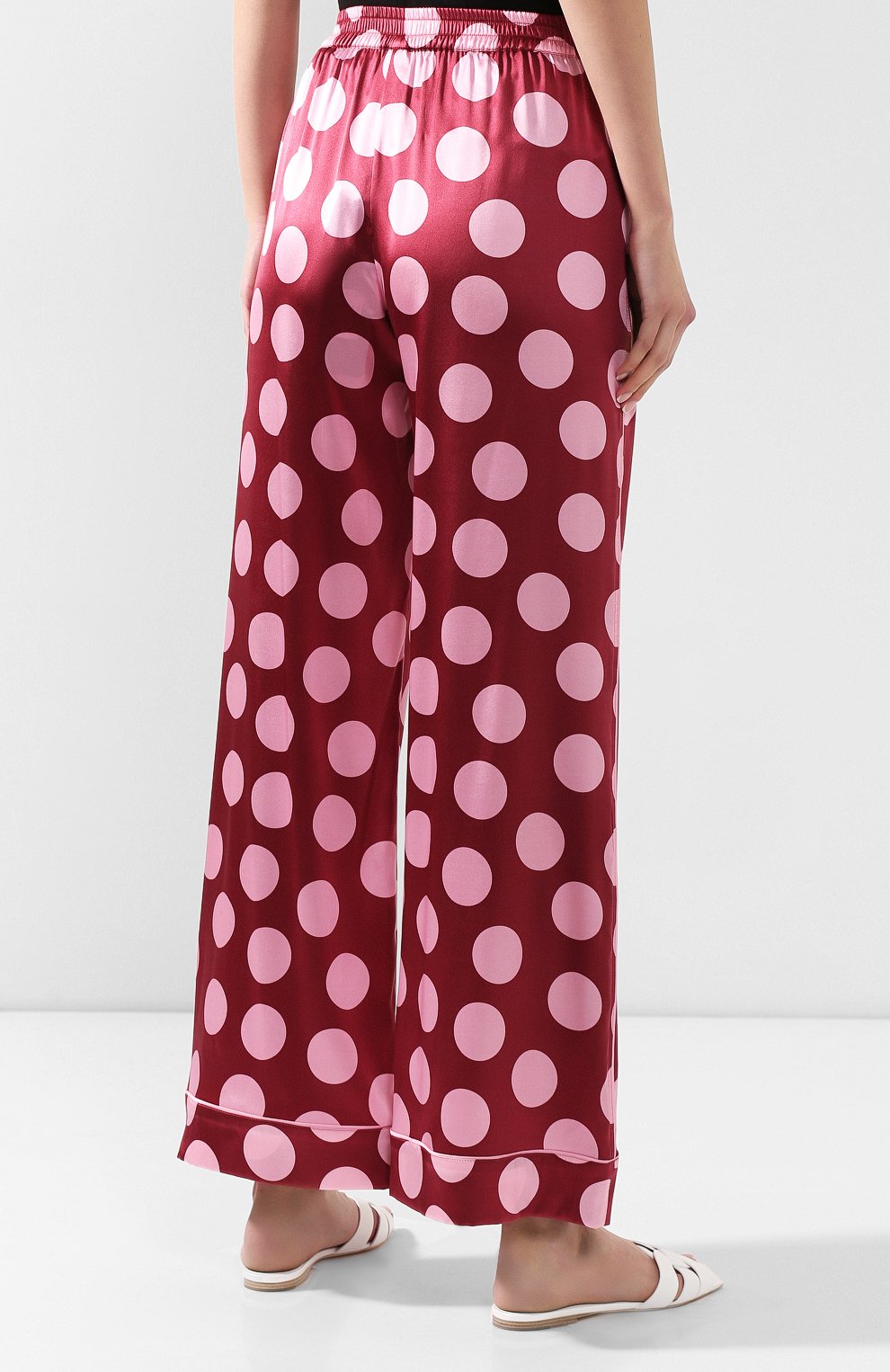 Шелковые брюки DOLCE & GABBANA, арт. FTAMPT/FSAZF, фото 4