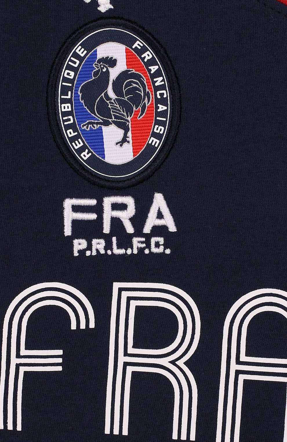 Хлопковая футболка с логотипом сборной франции POLO RALPH LAUREN, арт. 322716421, фото 3