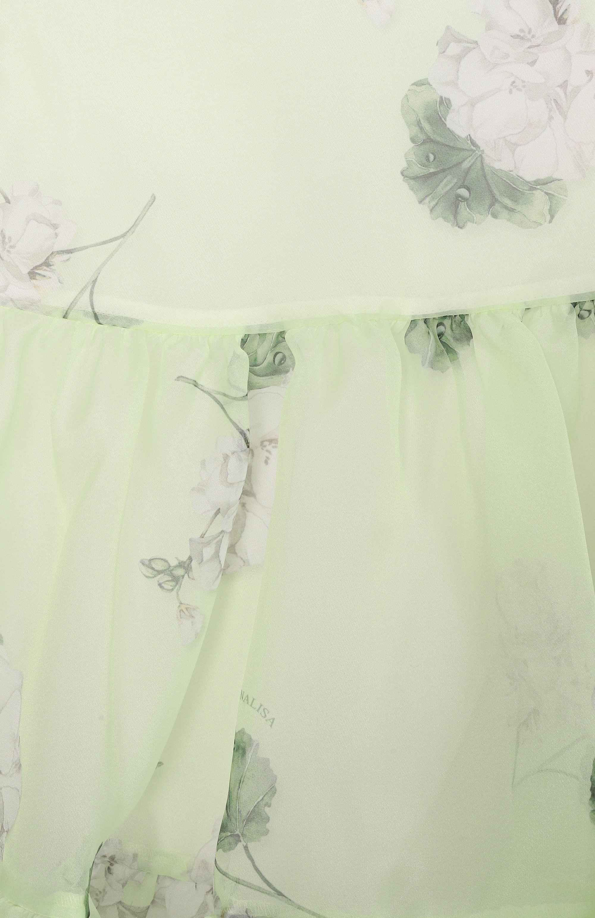 Платье MONNALISA светло-зеленого цвета по цене 35900 руб., арт. 71G913, фото 3 Платье MONNALISA, арт. 71G913, фото 3