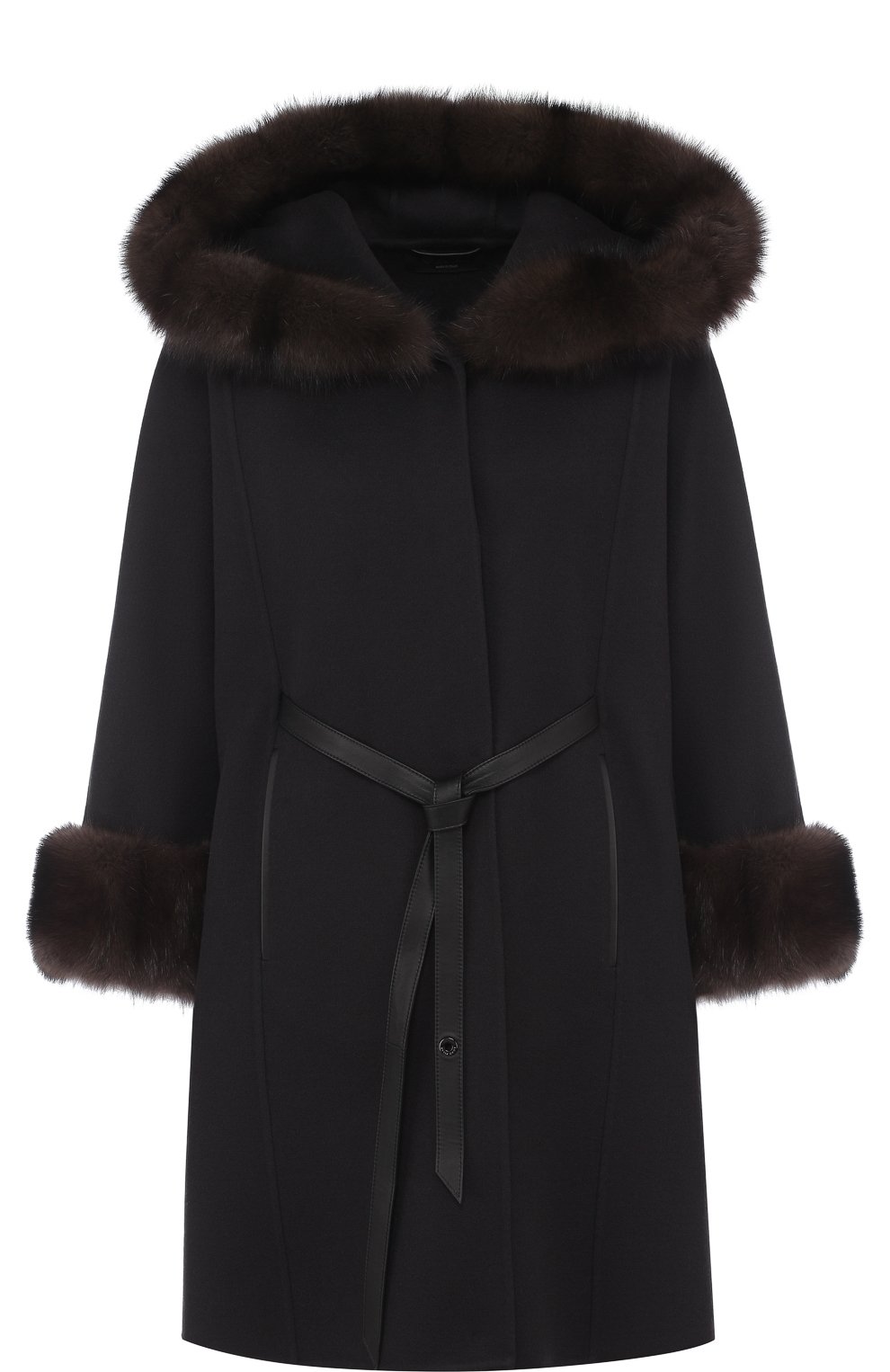 Кашемировое пальто LORO PIANA темно-серого цвета по цене 2140000 руб., арт. FAG4623, фото 1 Кашемировое пальто LORO PIANA, арт. FAG4623, фото 1