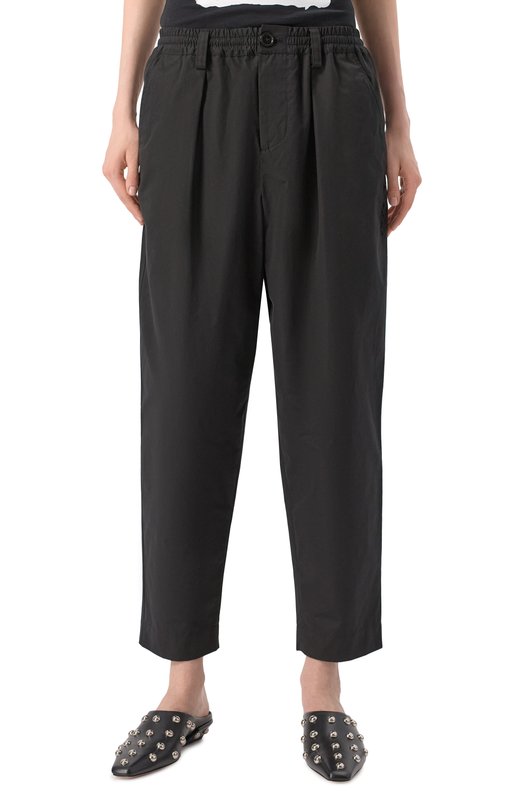 Хлопковые брюки Marni PUMU0017S1/TCY65 Чёрный  PUMU0017S1/TCY65 Фото 3