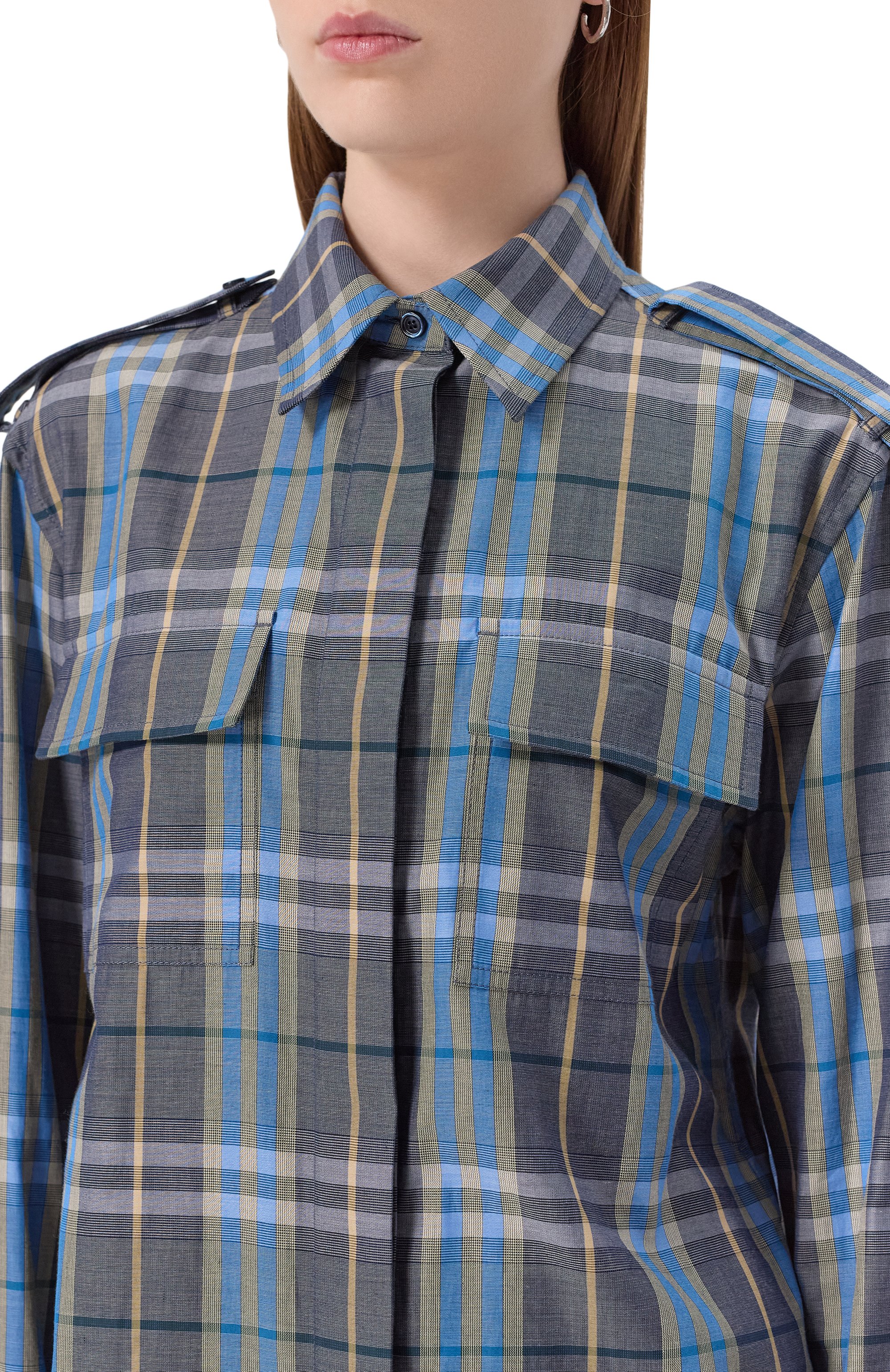 Хлопковая рубашка BURBERRY, арт. 8113002, фото 5