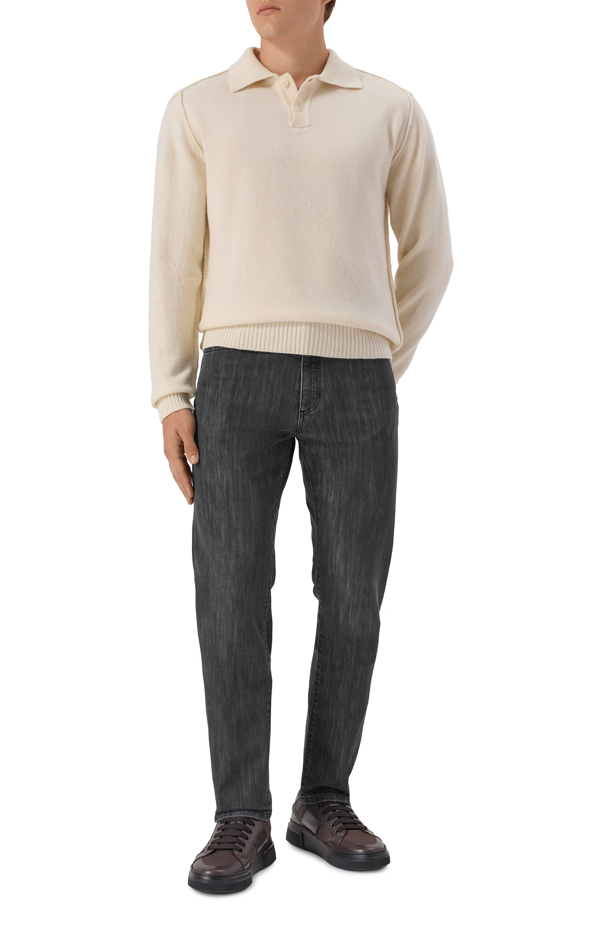 Поло из шерсти и кашемира DANIELE FIESOLI, арт. DF1130, фото 2