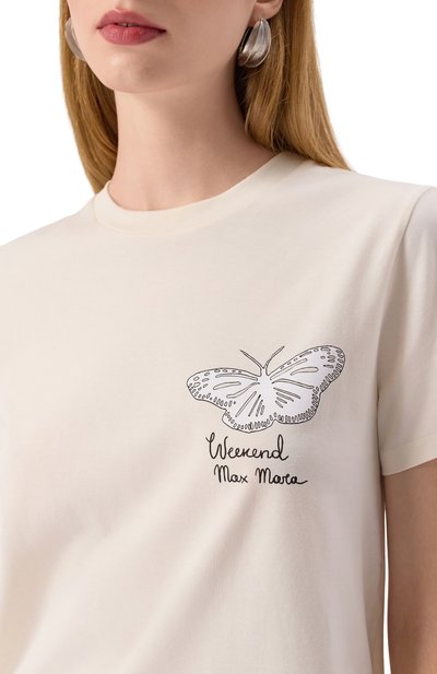 Хлопковая футболка WEEKEND MAX MARA, арт. GUGLIA, фото 5