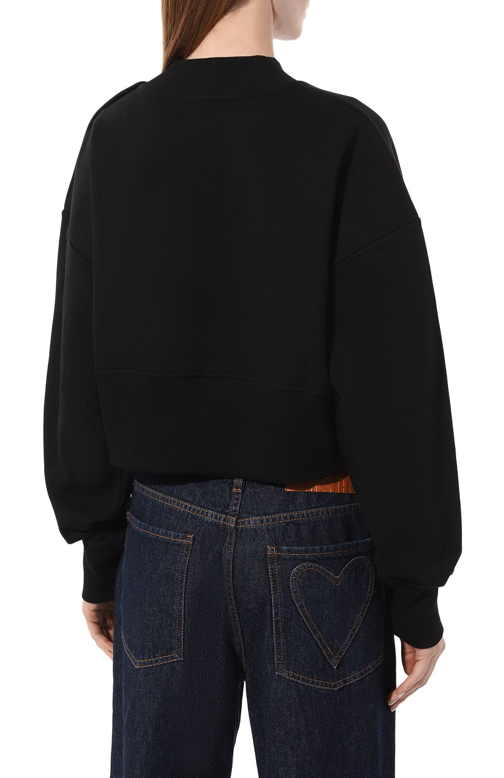 Хлопковый свитшот BALMAIN, арт. AF0J0040BB02, фото 4