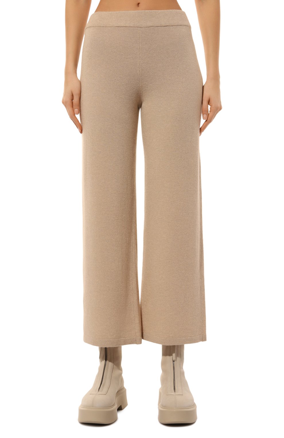 Брюки из шерсти и вискозы WEEKEND MAX MARA бежевого цвета по цене 26350 руб., арт. TENNIS, фото 3 Брюки из шерсти и вискозы WEEKEND MAX MARA, арт. TENNIS, фото 3