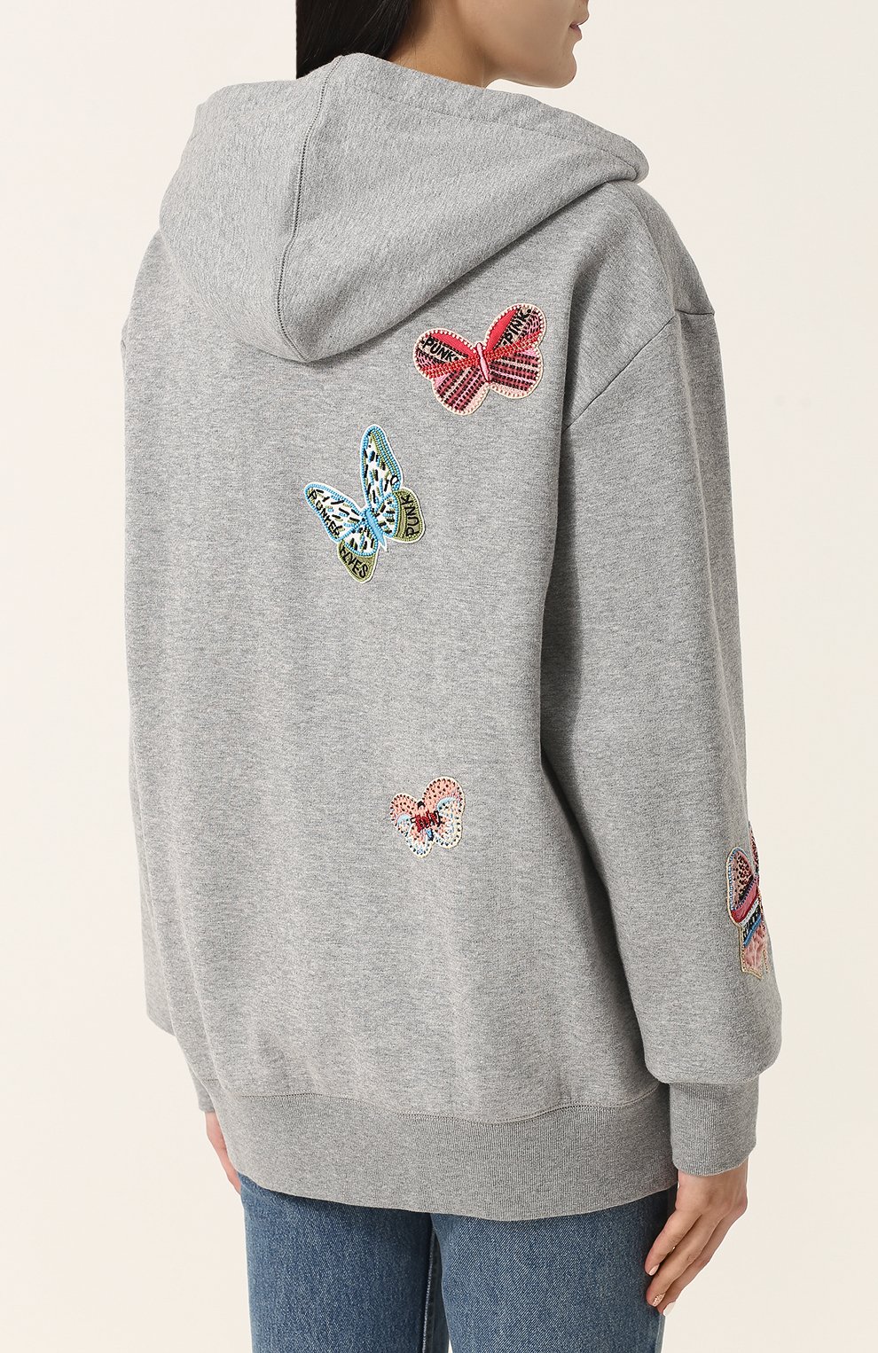 Хлопковый кардиган с капюшоном и отделкой в виде бабочек VALENTINO, арт. PB3MF03X/3PC, фото 4